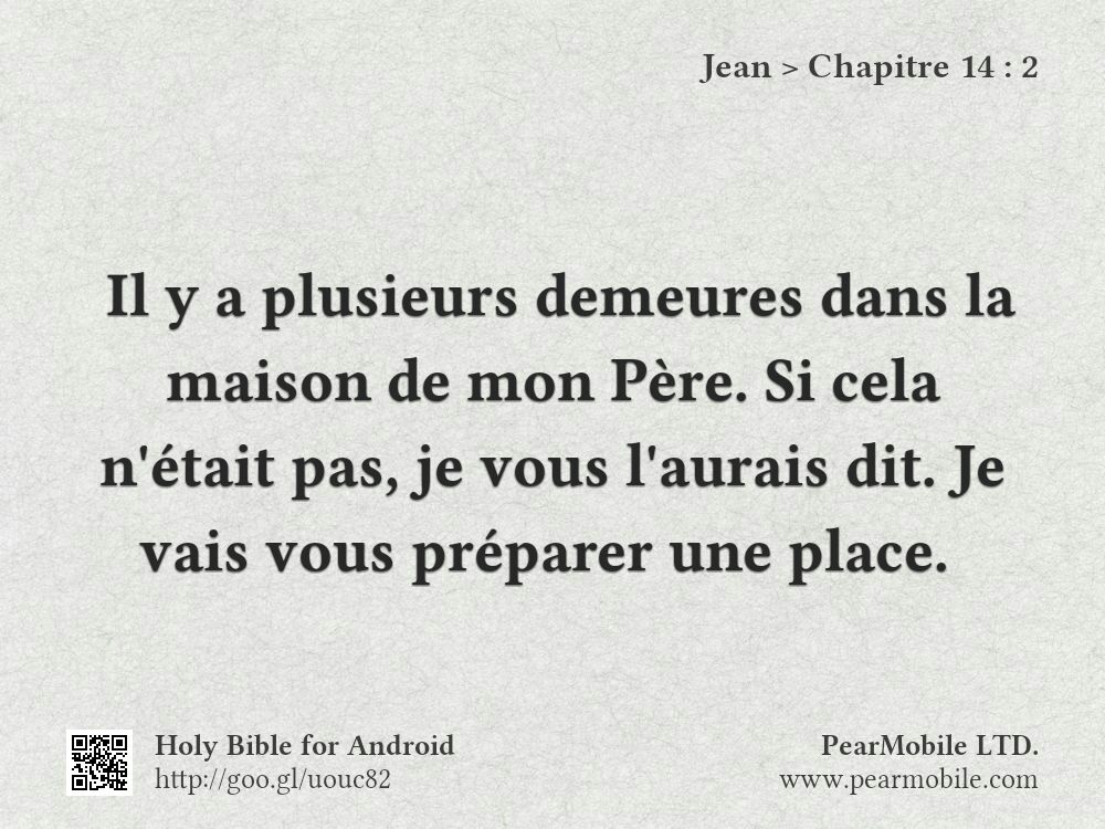 Jean, Chapitre 14:2